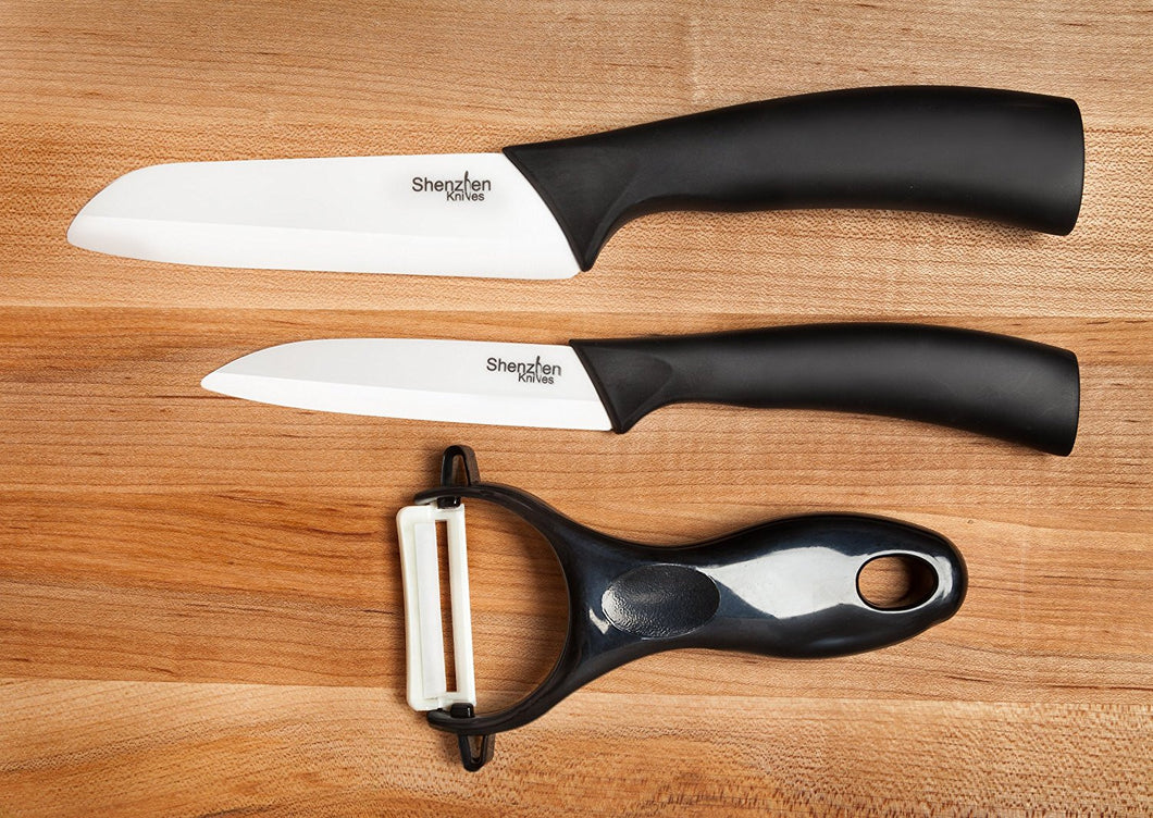 Ceramic Kitchen Knife Set  Ceramic kitchen knives, Knife set kitchen,  Kitchen knives